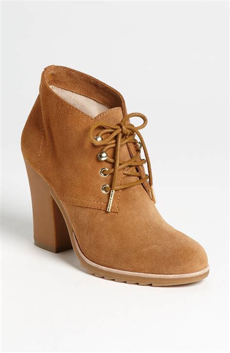 michael michael kors elliot suede lace up ankle boots|Michael Kors knee high boots.